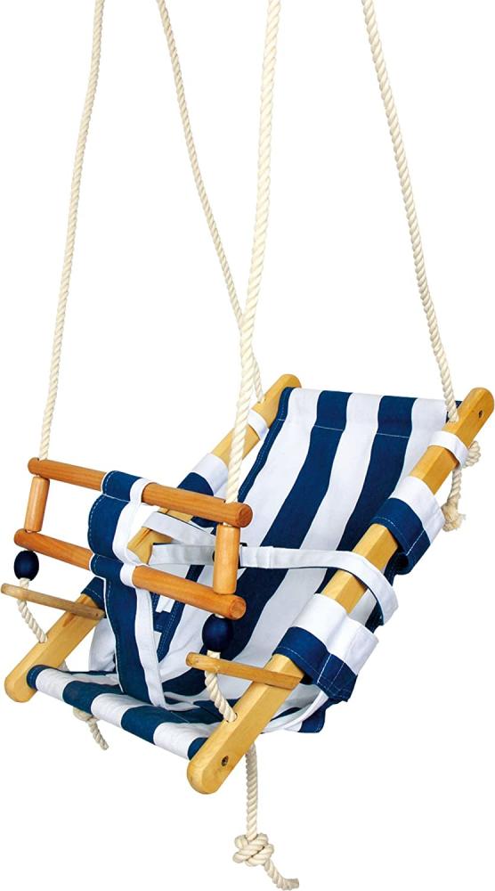 Small Foot - Wooden Toddler Swing Navy Blue 120cm Bild 1