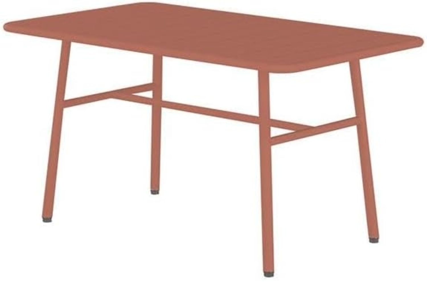 Vente-unique - Gartentisch - Metall - Terracotta - MIRMANDE von MYLIA Bild 1