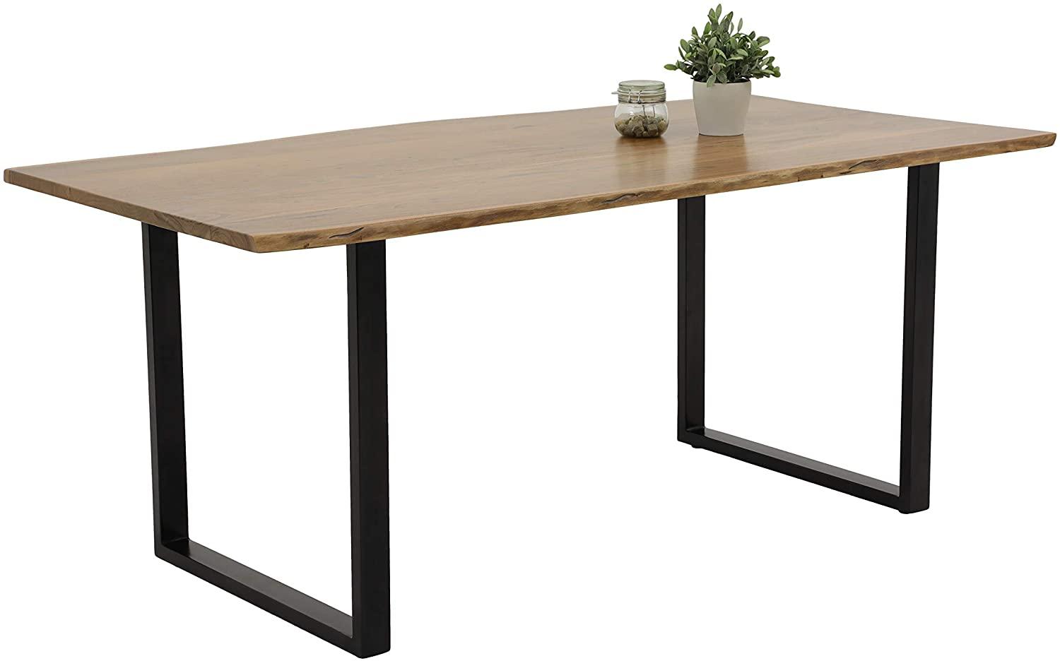 Hela 'Jenny' Esstisch, Holztisch, Baumkantentisch, Akazie Echtholz, 160 cm Bild 1