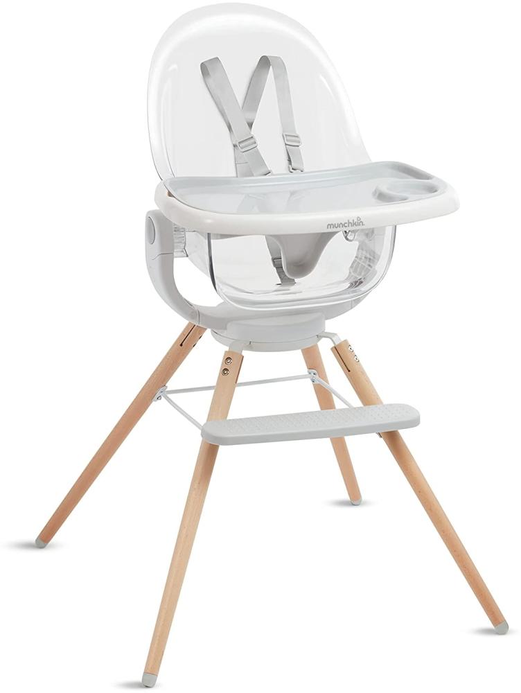 Munchkin 360 degree Cloud Baby Hochstuhl mit Transparentem Sitz und 360 degree Drehgelenk, 11279, weiß Bild 1