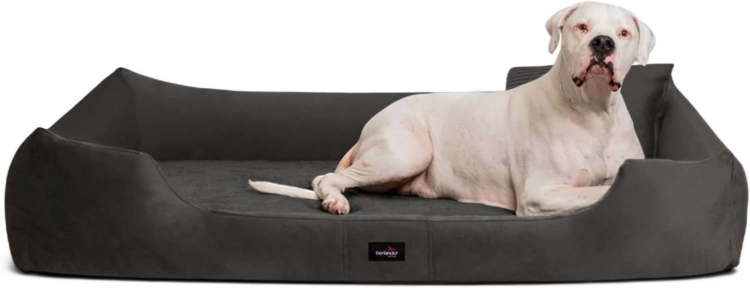 VINCENT Orthopädisches Hundebett - 130x100cm, 02 Graphit Bild 1