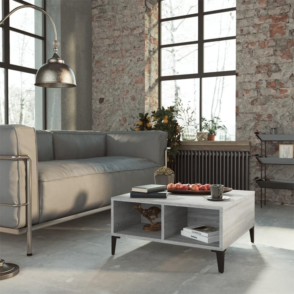 Couchtisch Grau Sonoma 60 x 60 x 30 cm Spanplatte [813168] Bild 1