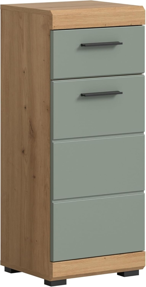 Xonox Scout Standschrank (B/H/T: 37x88x31 cm) in Salbei und Artisan Eiche Nachbildung Bild 1