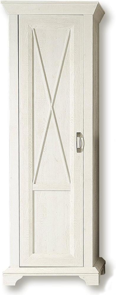 FORTE Kashmir Kleiderschrank, Holzwerkstoff, Weiß/Beige, 73,3 x 210,6 x 46,2 cm Bild 1