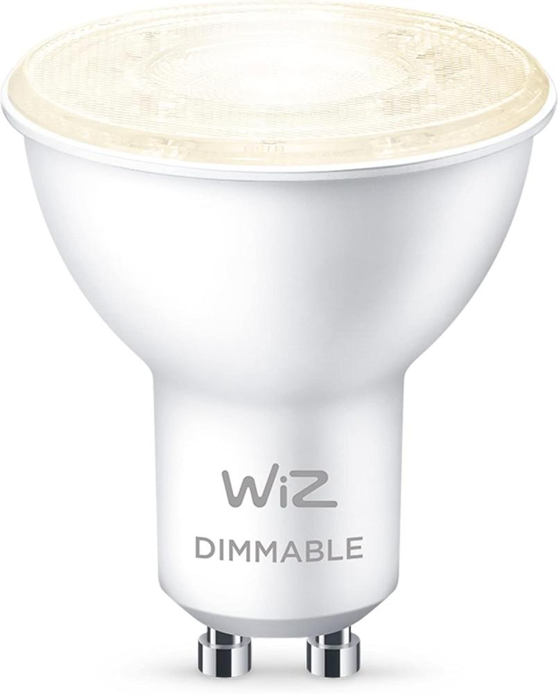 WiZ Warm White LED Spot, GU10, dimmbar, 50W, smarte Steuerung per App/Stimme über WLAN Bild 1