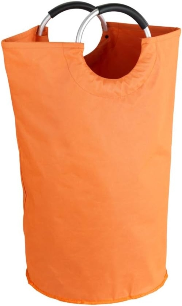 Wenko 3440801100 Jumbo-Wäschesack, Kunststoff, 57°x°40°x°3°cm Orange Bild 1