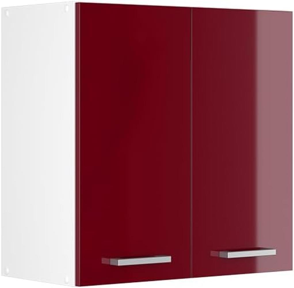 Vicco Küchenschrank R-Line Hängeschrank Unterschrank Küchenzeile Küchenunterschrank Arbeitsplatte, Möbel verfügbar in 6 Dekoren (Bordeaux ohne Arbeitsplatte, Hängeschrank 60 cm) Bild 1