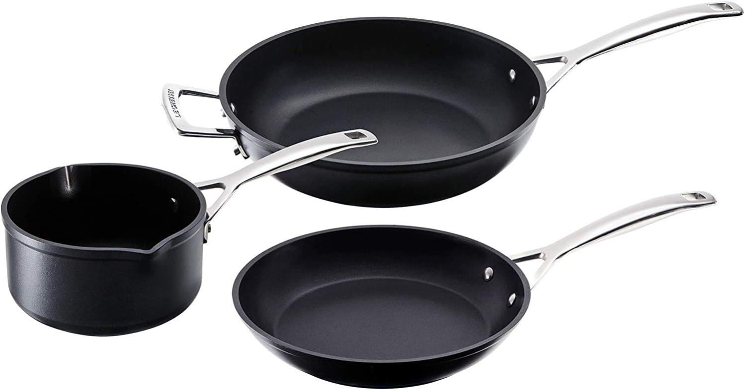 Le Creuset Aluminium-Antihaft Pfannen-Set 24/26 cm, Milchtopf Bild 1