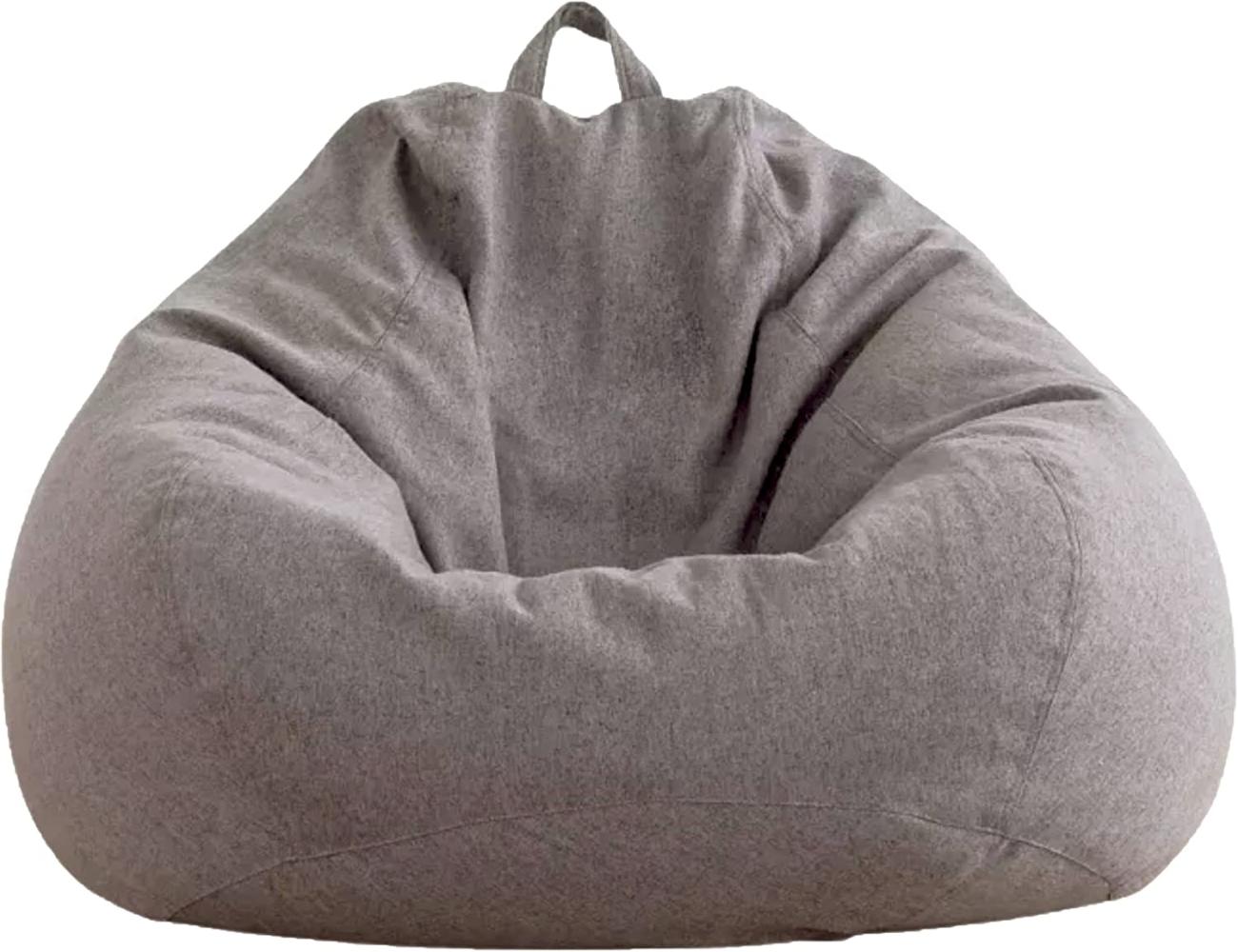 AD. CON Indoor Sitzsack mit EPS-Perlen Füllung, Puff, Relax-Sessel, Sitzkissen, Bodenkissen, Bean Bag 250L Dunkelgrau Bild 1