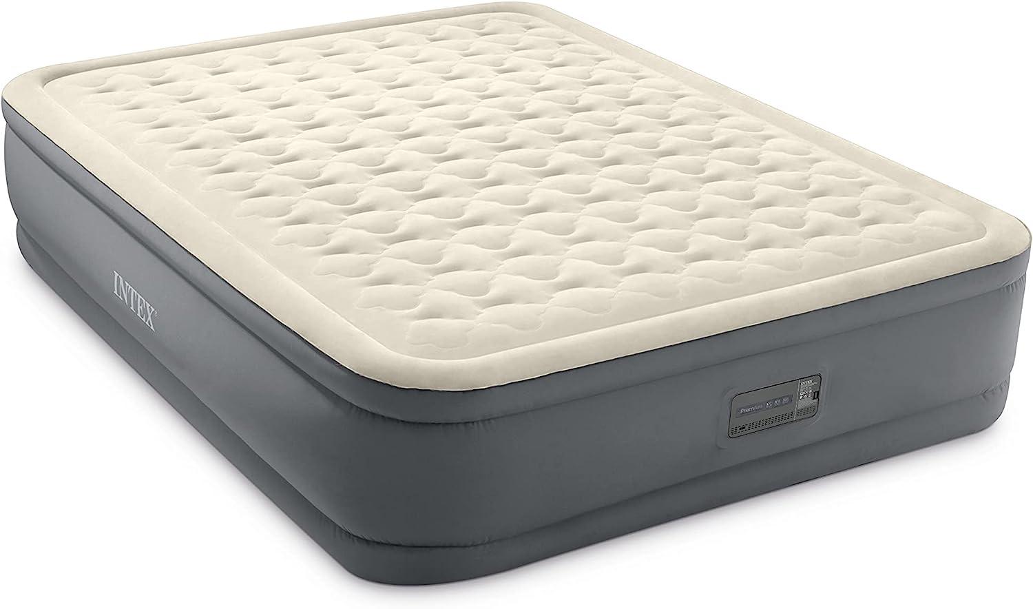 Intex 'PremAire II Queen' Luftbett mit Pumpe, beige, 203 x 152 x 46 cm Bild 1