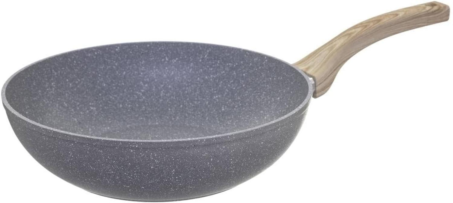 Wok, Durchmesser 28 cm, geschmiedetes Aluminium - Secret de Gourmet Bild 1