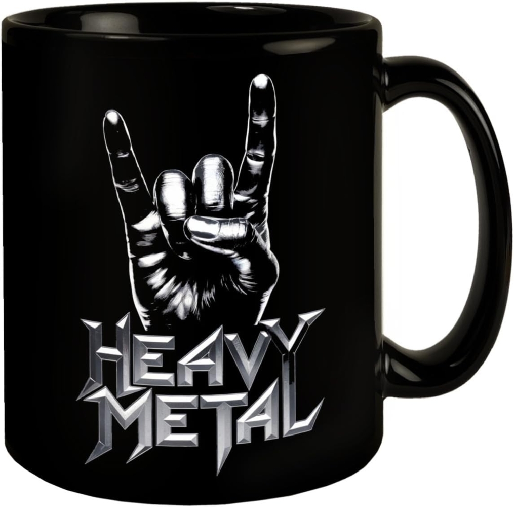 speecheese Tasse Rockzeichen Hand - Heavy Metal Tasse Bild 1