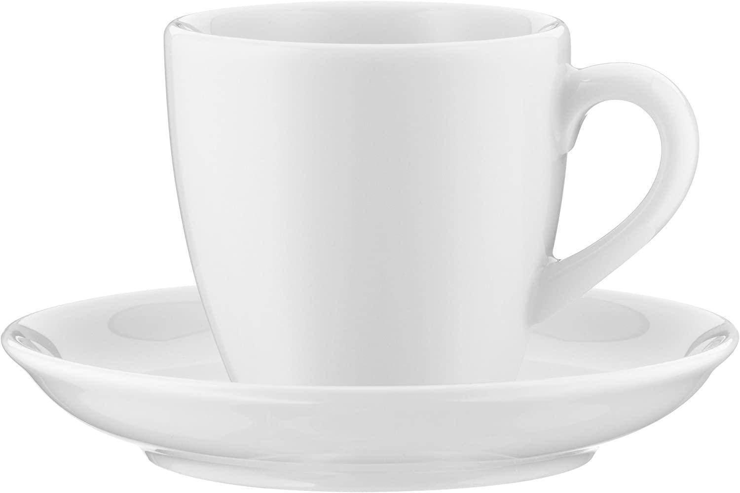 WMF Espressotasse Various, mit Untertassenn, 90ml, Porzellan dickwandig, spülmaschinengeeignet, weiß Bild 1