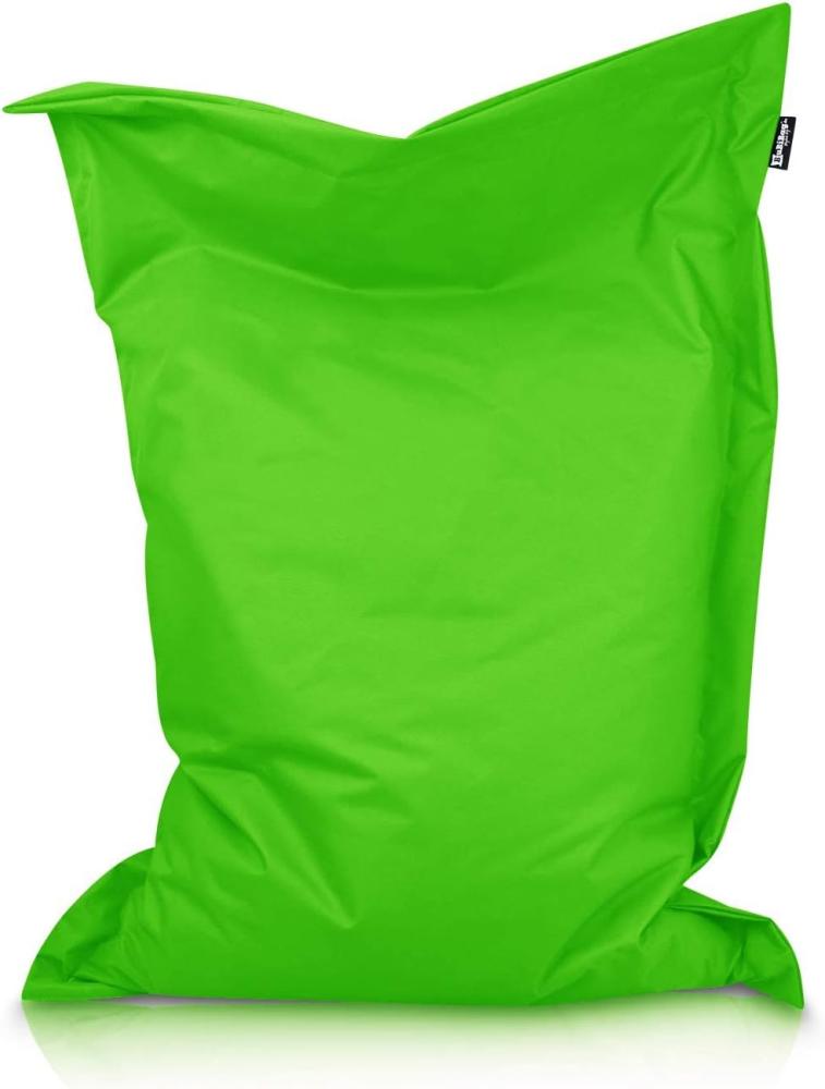 BuBiBag XXL Sitzsack, Outdoor Sitzsäcke für Kinder und Erwachsene, Bodenkissen Beanbag Fatboy wetterfest (Apfelgrün 220x120 cm) Bild 1