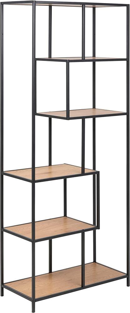 AC Design Furniture Regal Jörn, B: 77 x T:35 x H: 185 cm, MDF, Braun Bild 1