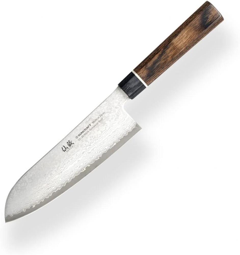 Suncraft Suncraft Küchenmesser Senzo Black Santoku 167 mm BD04 Bild 1