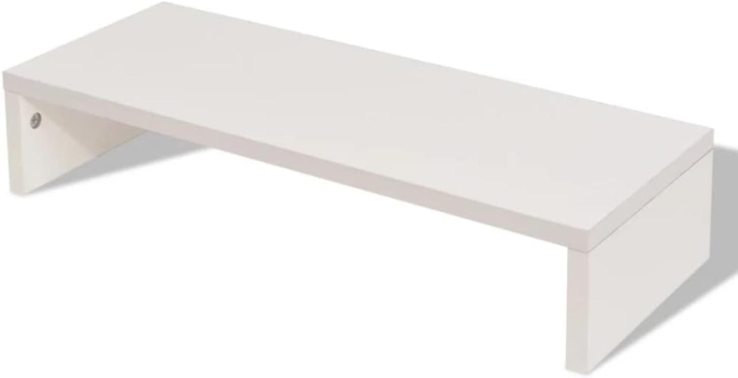 vidaXL TV-Schrank Spanplatte 60 x 23,5 x 12 cm Weiß Bild 1