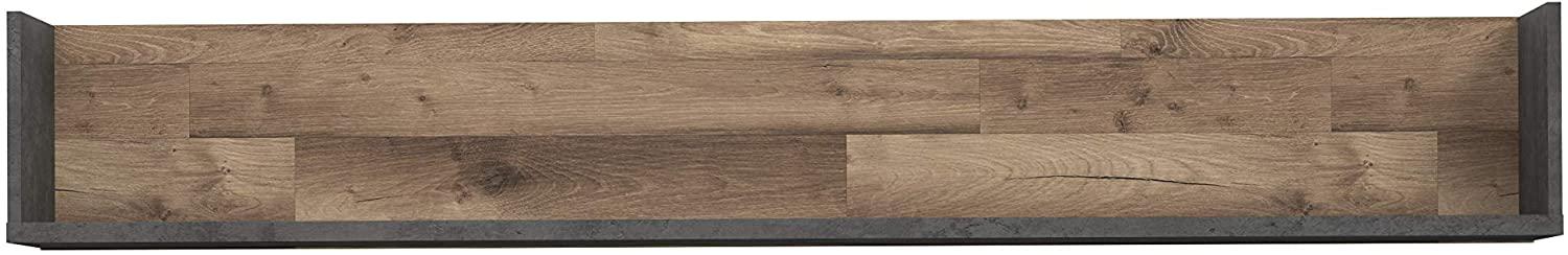 FORTE Hud Wandpaneel, Holzwerkstoff, Grau/Braun, 170 x 25,6 x 21,9 cm Bild 1