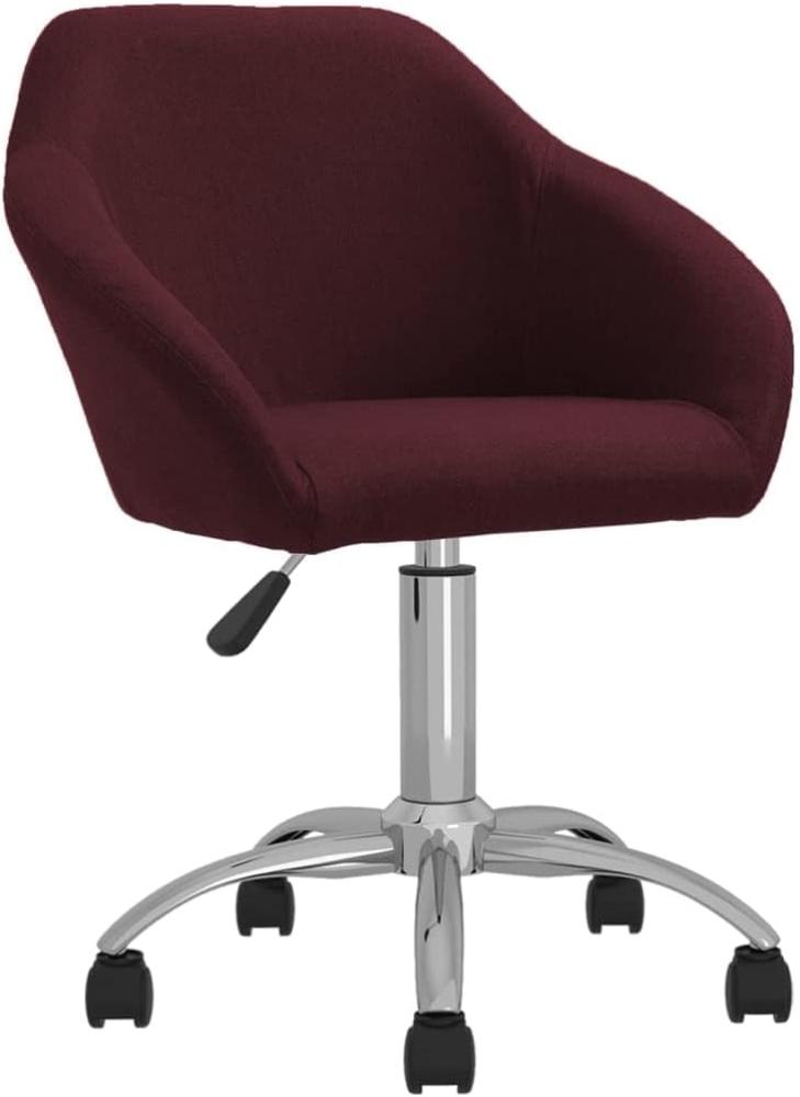 vidaXL Esszimmerstühle 2 Stk. Drehbar Lila Stoff [330507] Bild 1