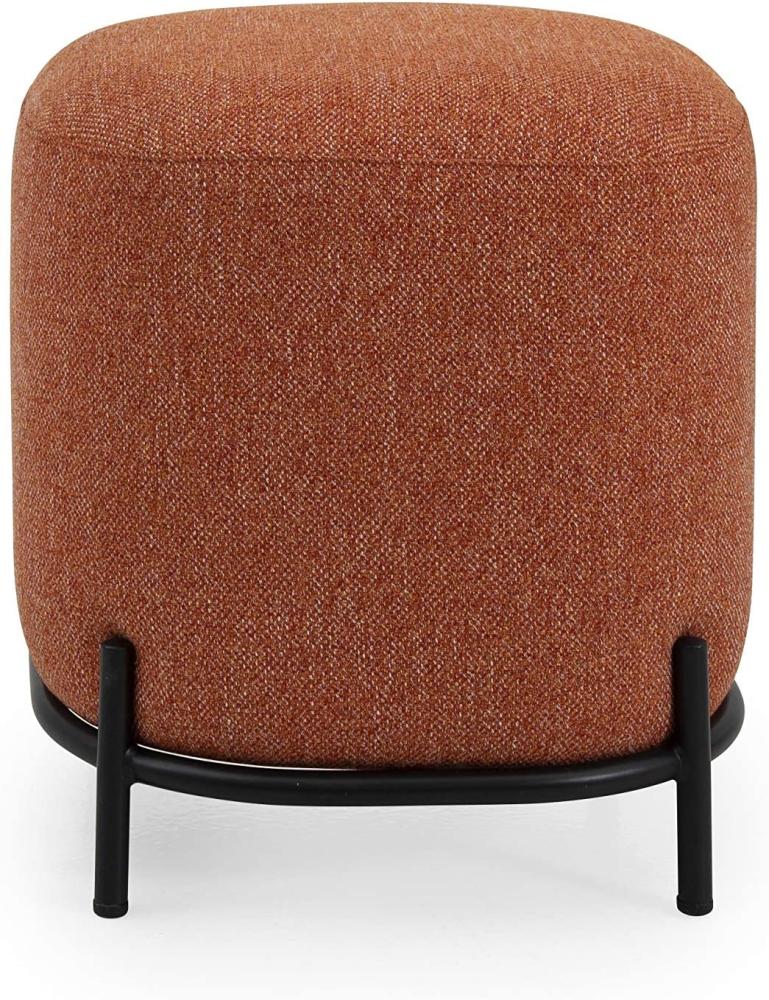 TENZO Pouff Hocker Harry aus Stoff, sitzpouf, sitzhocker, Fusshocker, Koralle, H46 x B42 x T42 cm, sitzhöhe: 46 cm, 9004041205 Bild 1