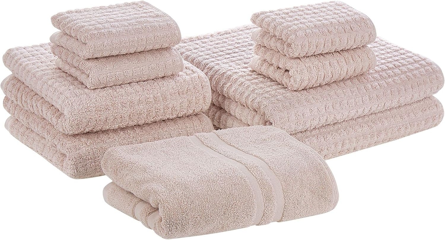 Handtücher 9er Set ATAI Baumwolle Rosa Bild 1