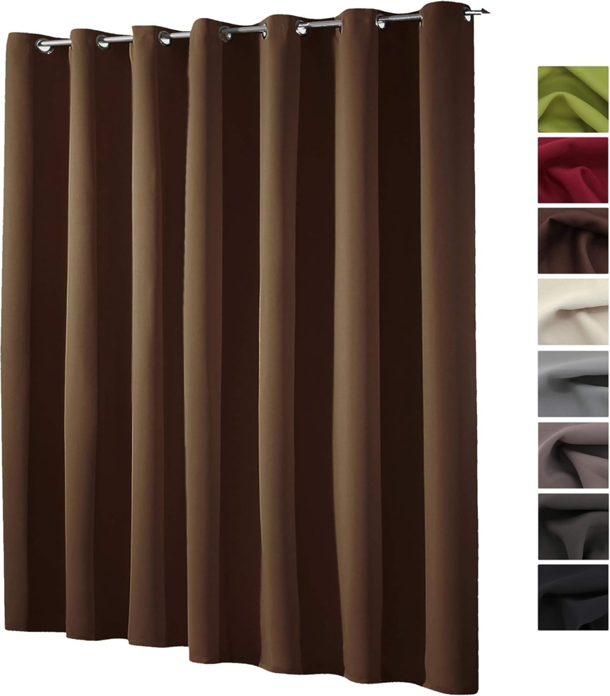 heimtexland Verdunkelungsvorhang XL Thermo Ösenschal Verdunklungsgardine Raumteiler (1 St), Ösen, verdunkelnd, Verdunklungsstoff, blickdicht, Sonnenschutz, Verdunklung, Kälteisolierung, Schalldämmung Bild 1