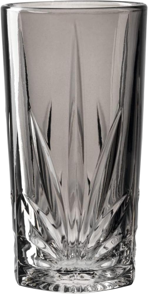 Leonardo Trinkglas Capri, Wasserglas, Saftglas, Kalk-Natron Glas, Grau, 390 ml, 022360 Bild 1