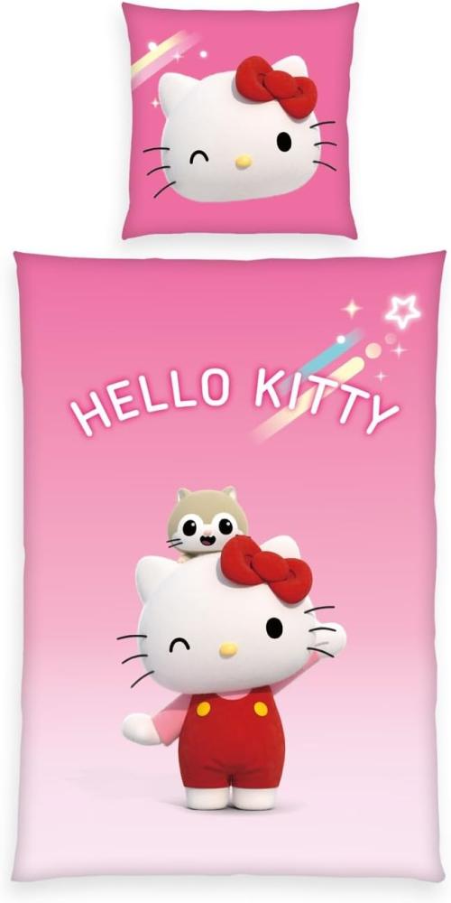 Bettwäsche HELLO KITTY - 135x200 cm Bild 1