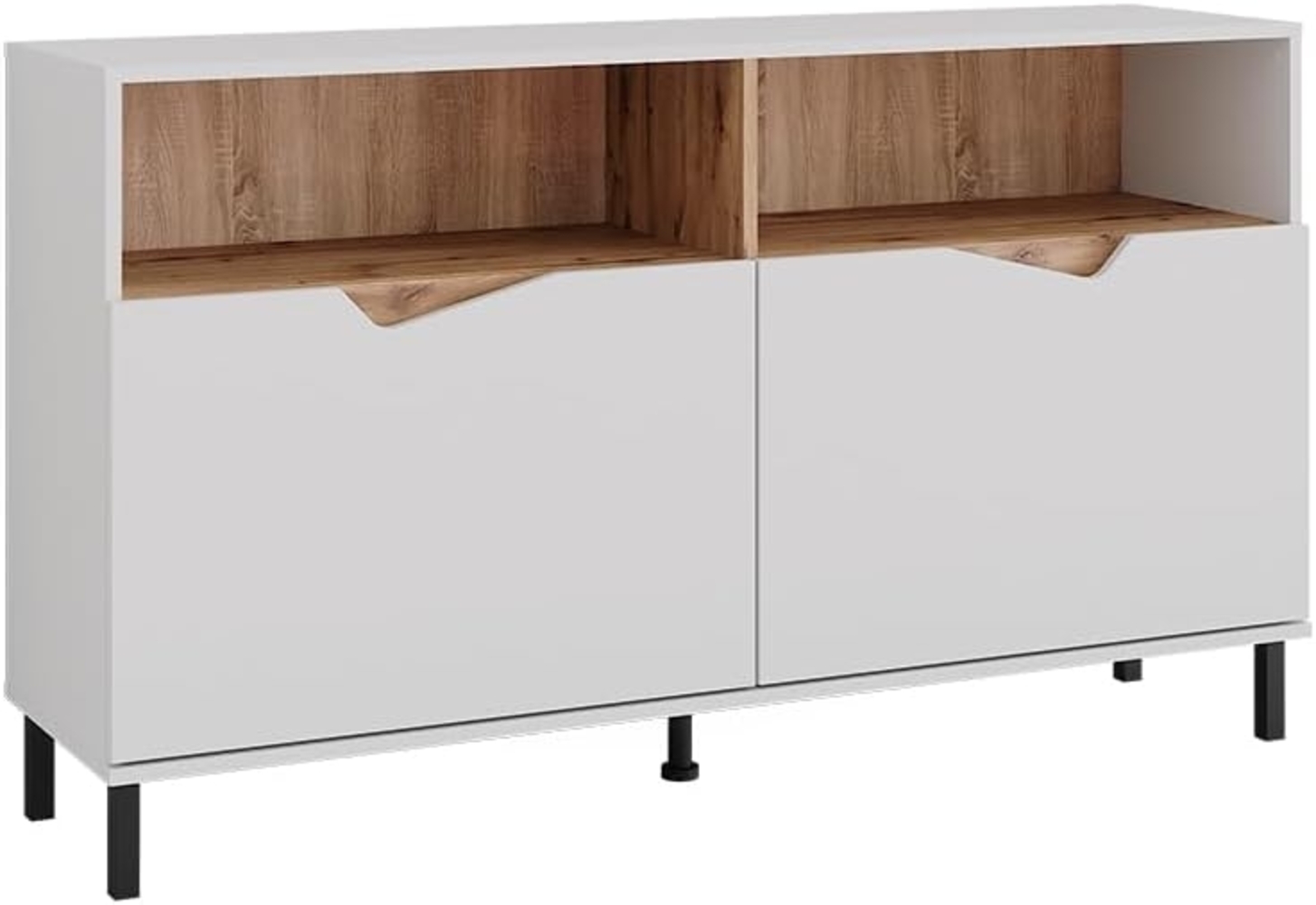 Kommode Marelle Weiß/Artisan 140 x 81.3 cm mit 2 Türen Vicco Bild 1