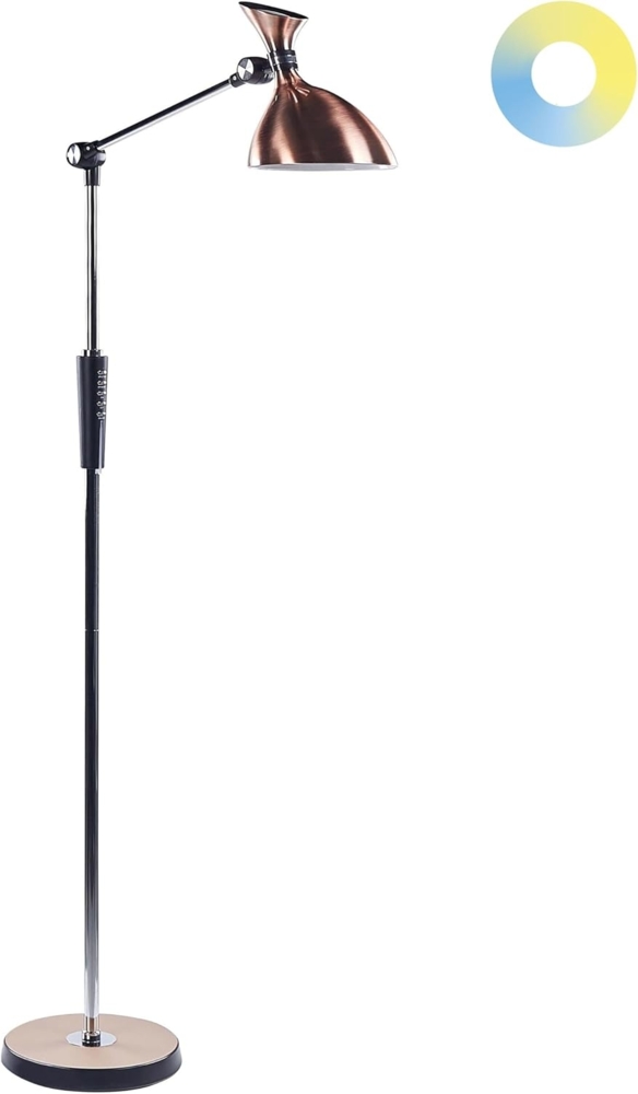 LED Stehlampe ANDROMEDA mit Dimmer Metall Kupfer Bild 1