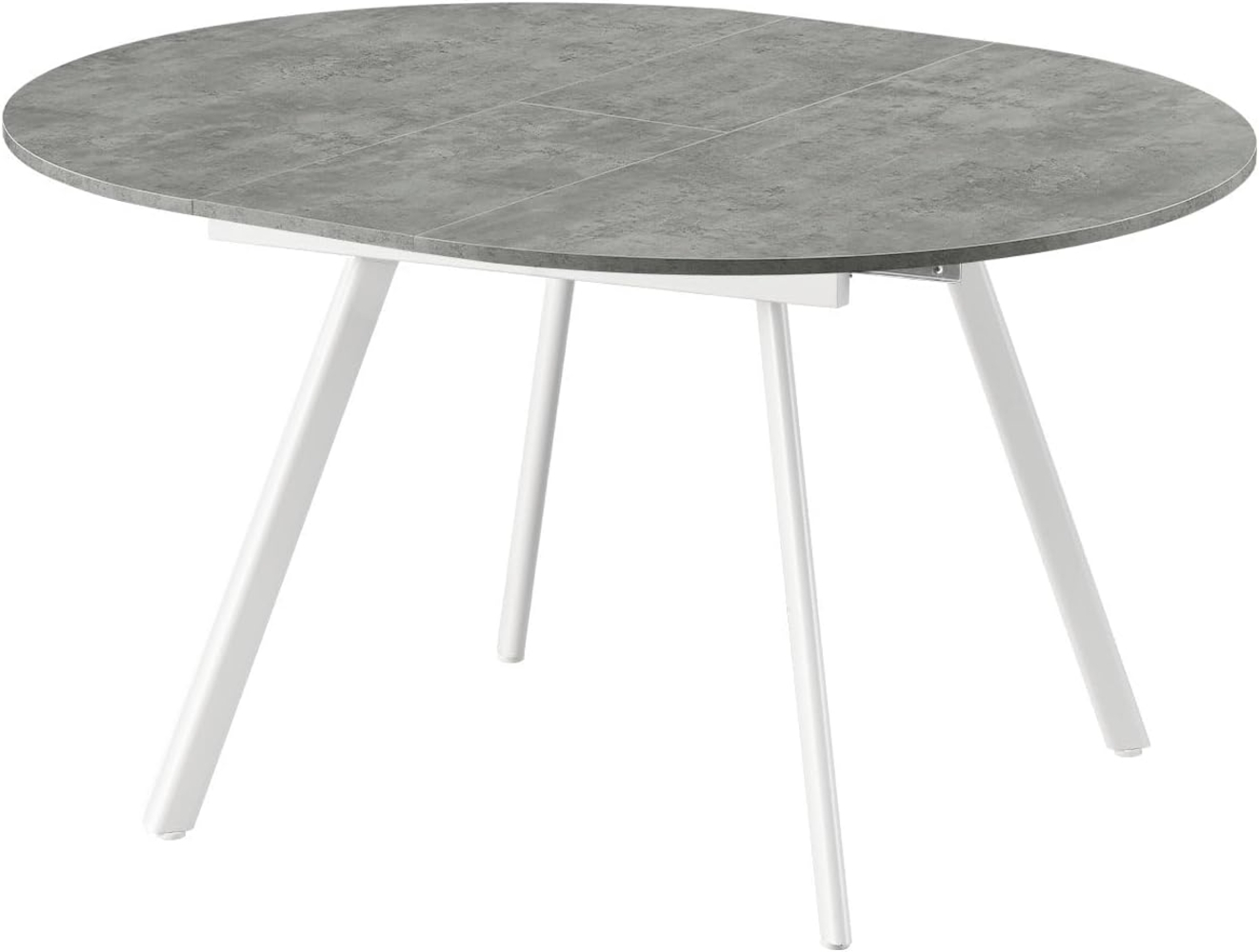 B&D home Esstisch LIV, Rund, ausziehbar, 120-150cm, Beton Bild 1