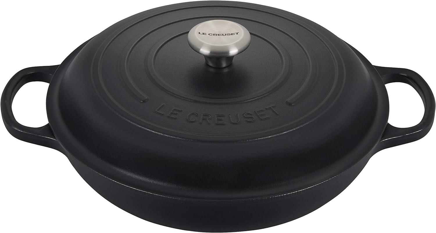 Le Creuset Signature Gourmet-Profitopf 30 cm, Schwarz/Weiß Bild 1