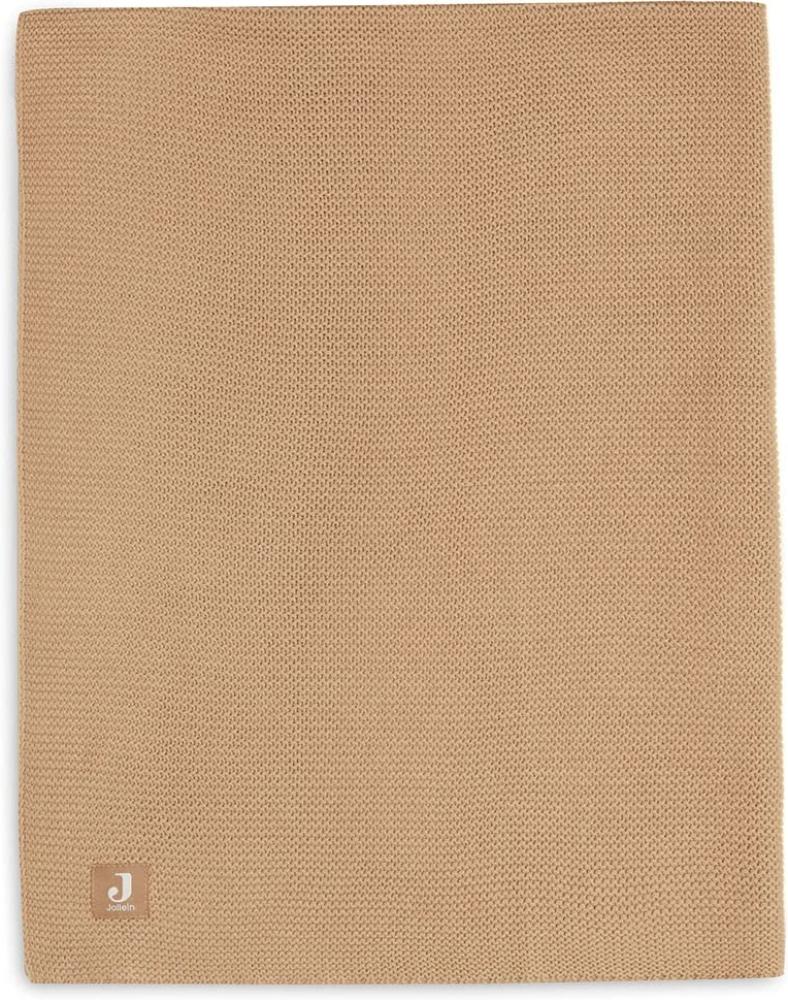 Jollein Basic Knit Bettdecke Biscuit 100 x 150 cm Braun Bild 1