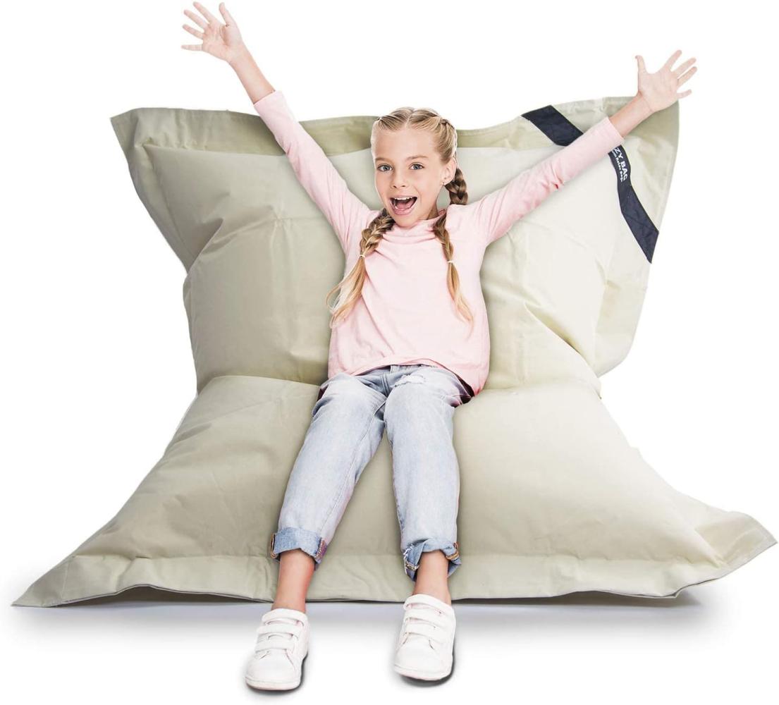 LAZY BAG Riesen-Sitzsack XL 160x125 cm mit 300 Liter | Sitzkissen 2-in-1 für Kinder & Erwachsene | Bequeme Indoor & Outdoor mit 3 Mio. EPS-Perlen für perfekte Ergonomie | Deutscher Marken Hersteller Bild 1