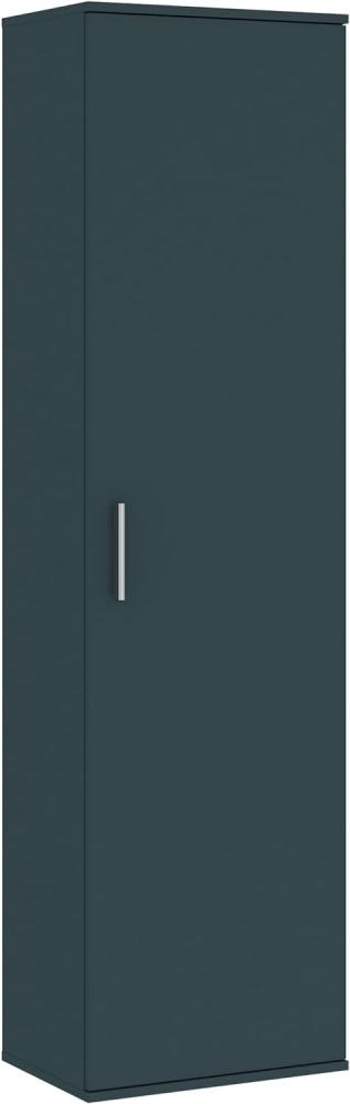 Oggi Carpino Kleiderschrank, 1türiger Kleiderschrank Mehrzweckschrank, Praktischer und Solider Allzweckschrank mit 1 Tür für unterschiedliche Räume, 184,7x50,2 (HxB) Anthrazit Bild 1