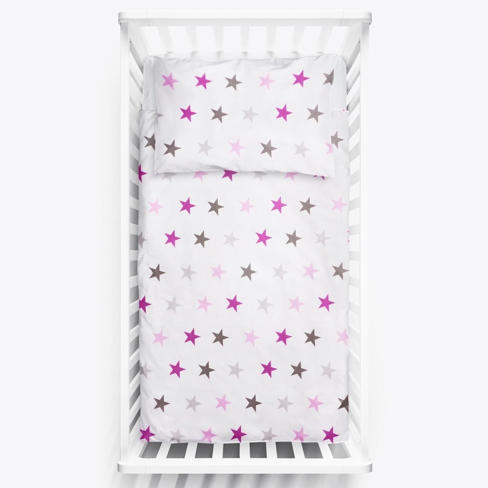 2-teiliges Baby Kinder Bettbezug 135x100 cm mit Kopfkissenbezug - Muster 19 Bild 1