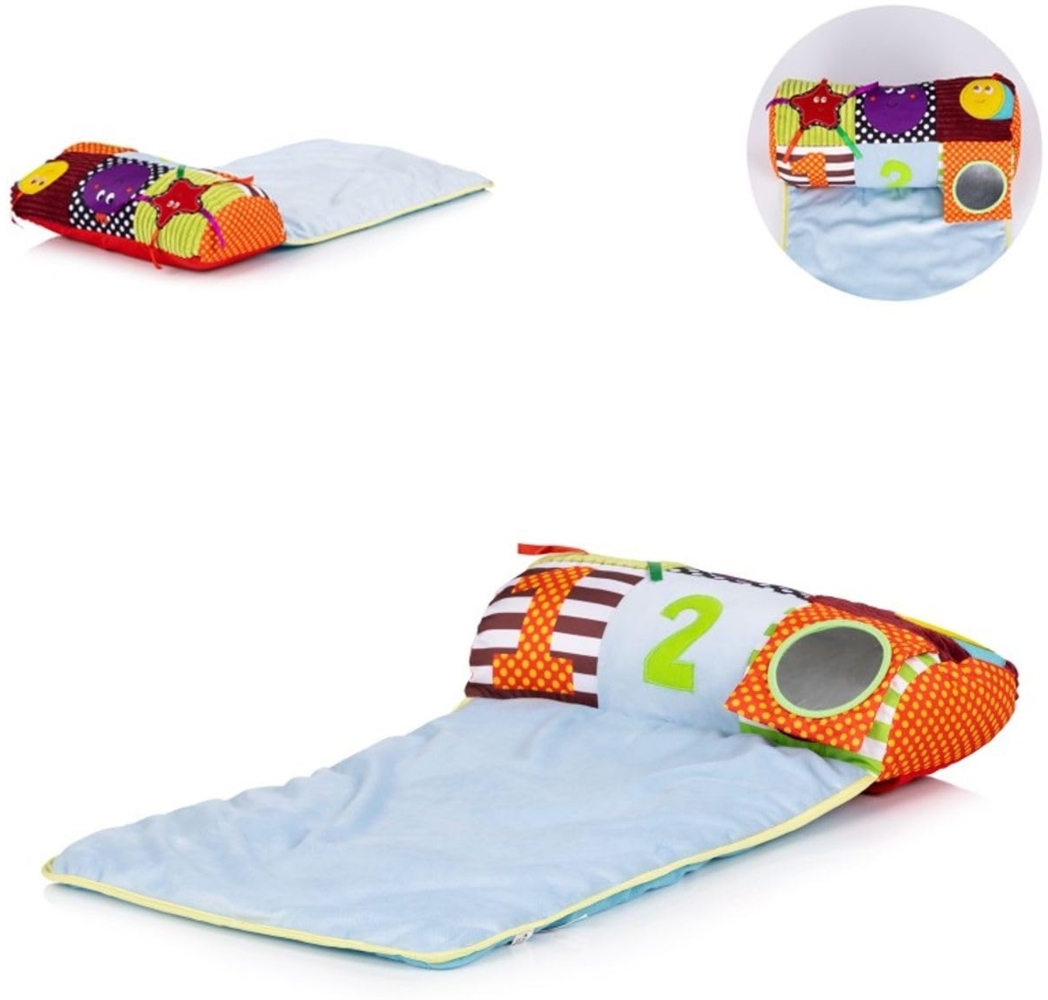 Chipolino Babykissen Spielmatte Spielkissen Spiegel Greifling Motorikspielzeug bunt Bild 1