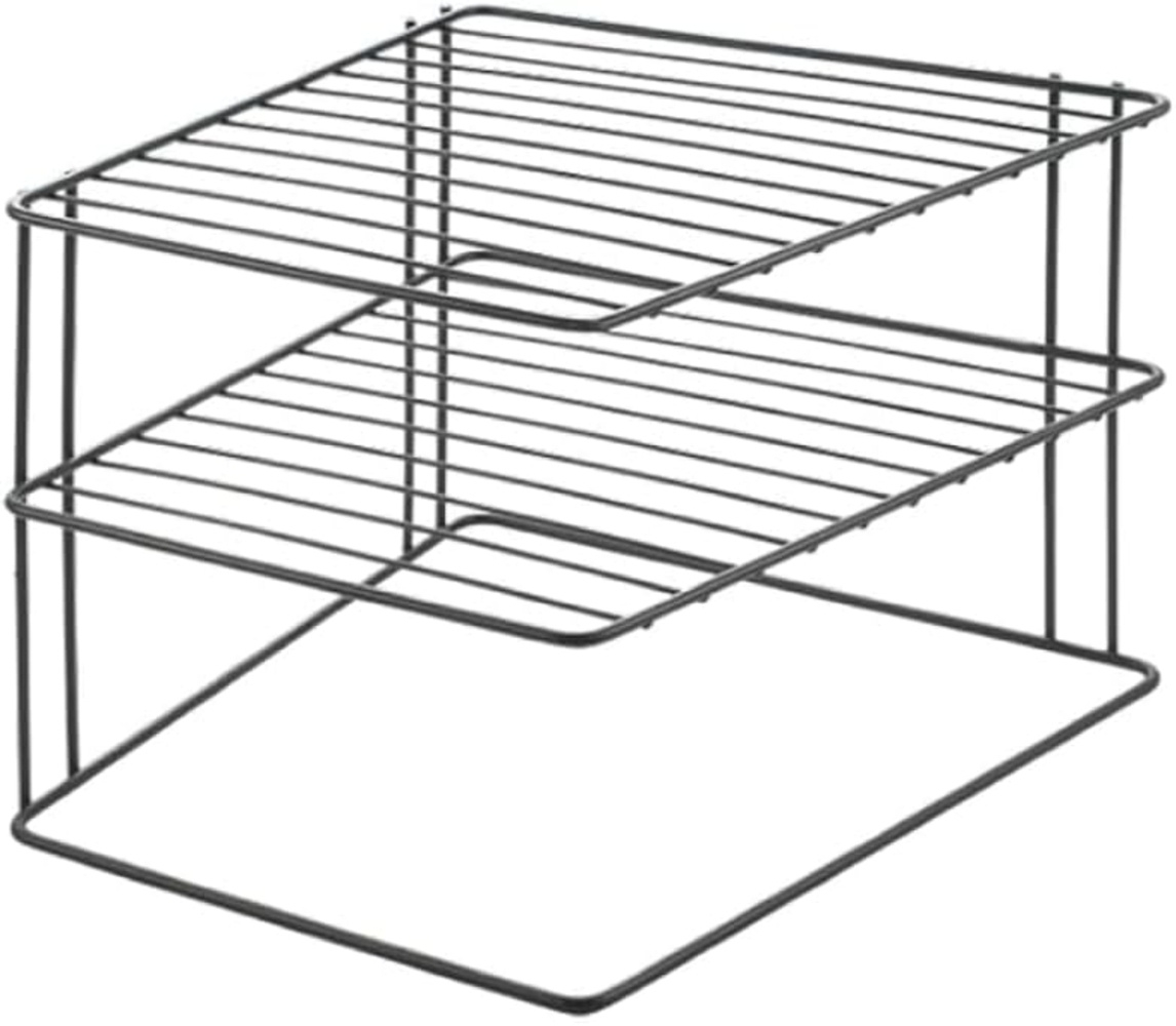 METALTEX 361302000 Palio Lava Eckschrankeinsatz 2-Etg. 25 x 25 x 19 cm TouchTherm®, matt schwarz Bild 1