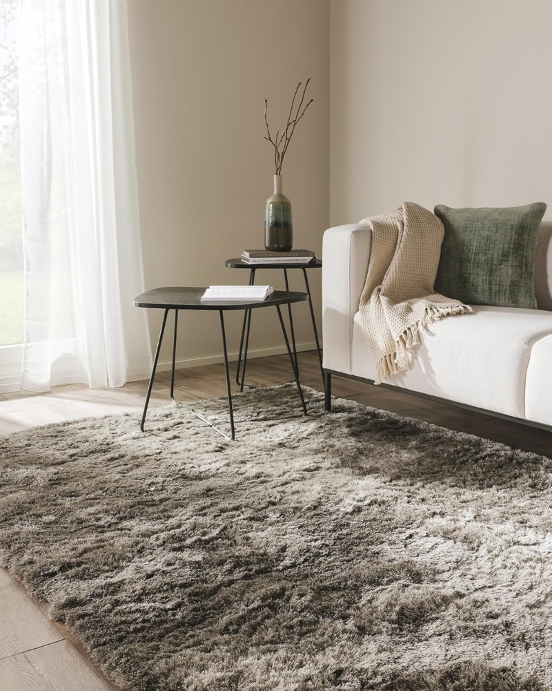 benuta Teppich Whisper, rechteckig, Höhe: 31 mm, Hochflorteppich Wohnzimmer, Schlafzimmer, Esszimmer, Flur, Weich Bild 1