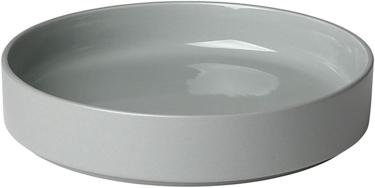 blomus Pilar Tiefer Teller, Mirage Grey, Keramik, H 4 cm, Ø 20 cm, 63716 Bild 1