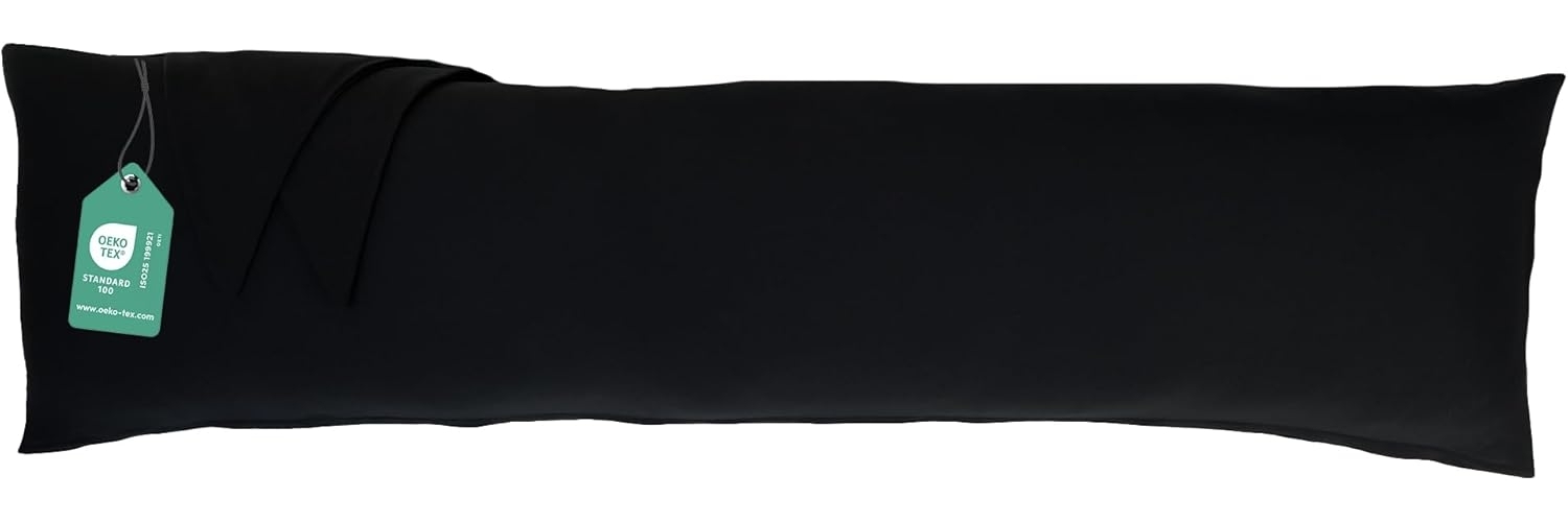 livessa Seitenschläferkissen mit bezug 40x145 cm - Schwangersschaftskissen - Schlafkissen, Kissen mit Bezug, Seitenschläferkissen : 100% Mikrofaser, Kissenbezug: 100% Baumwolle, Stillkissen mit Kissenbezug Bild 1
