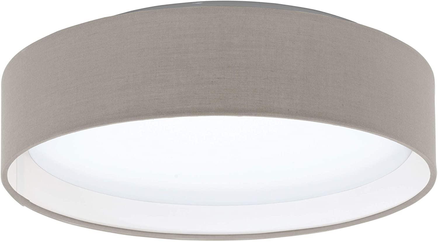 Eglo 31589 LED Deckenleuchte Stoffleuchte Textil PASTERI in taupe Ø32cm 3x3,6W 3000K Bild 1