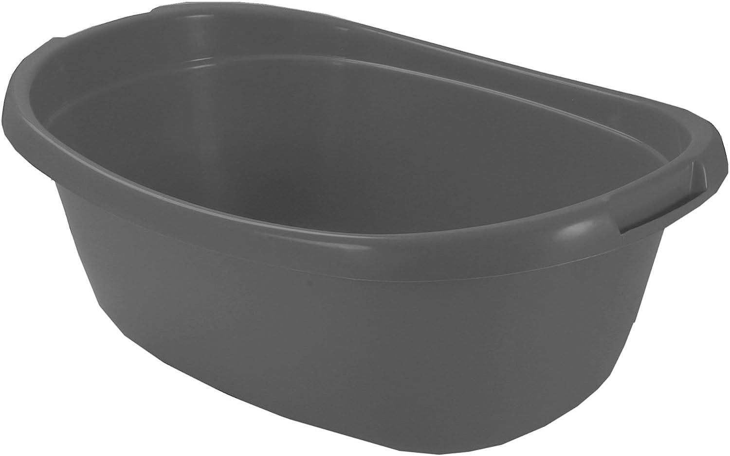 CURVER Wanne oval 20l in anthrazit, Plastik, 35 x 25 x 10 cm Bild 1