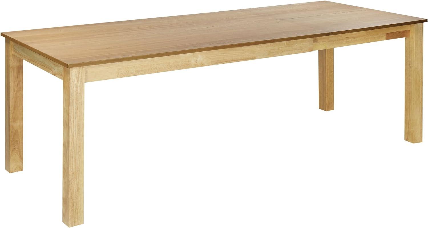 Esstisch heller Holzfarbton 160 240 x 90 cm ausziehbar MADURA Bild 1