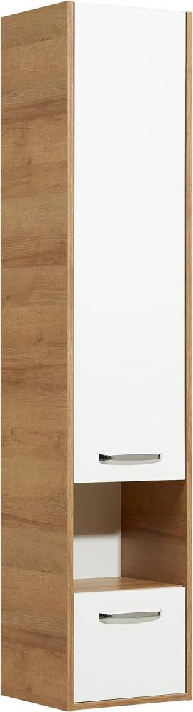 Pelipal Quickset 362 Hochschrank, Holzdekor, Riviera Eiche Quer Nachbildung, 33,0 x 35,0 x 166,0 cm Bild 1