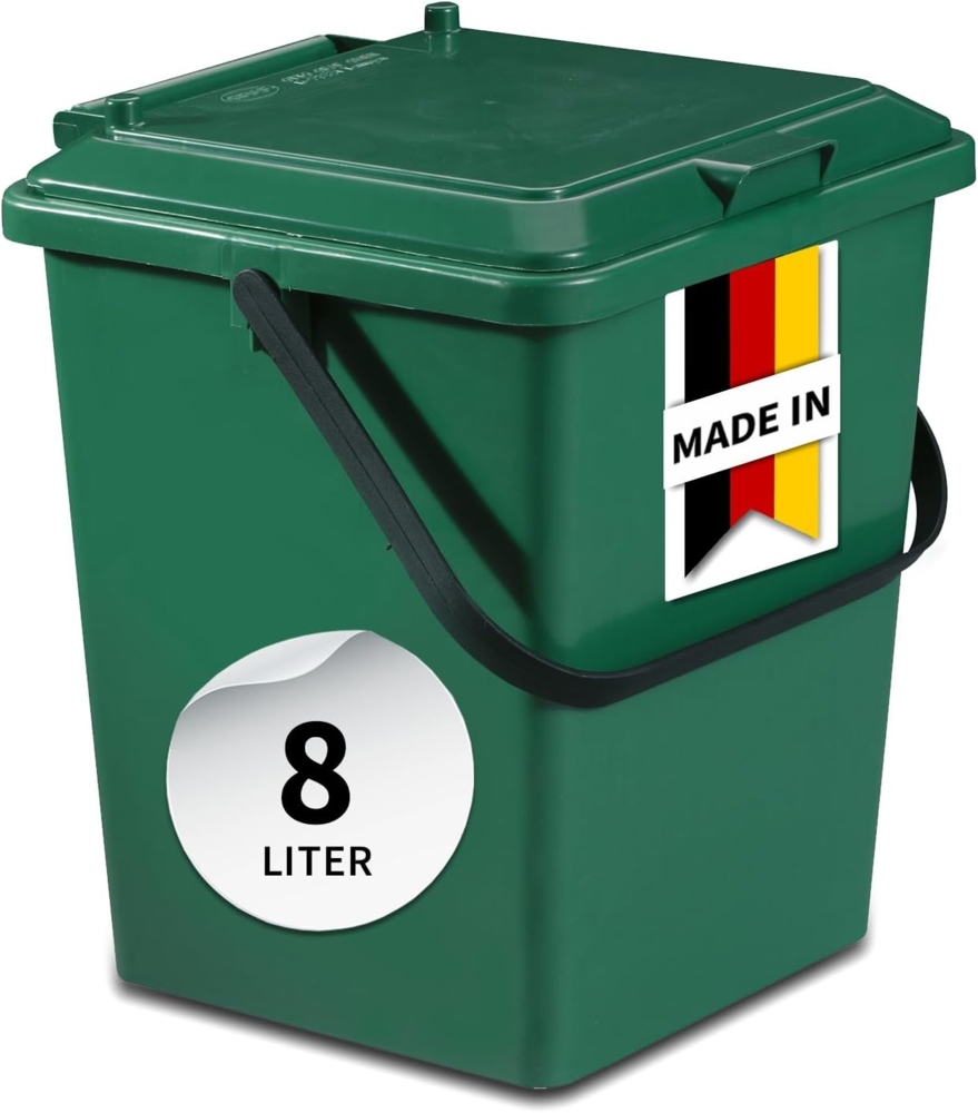 Garantia Bio-Container, Polypropylen grün, 8 Liter Bild 1