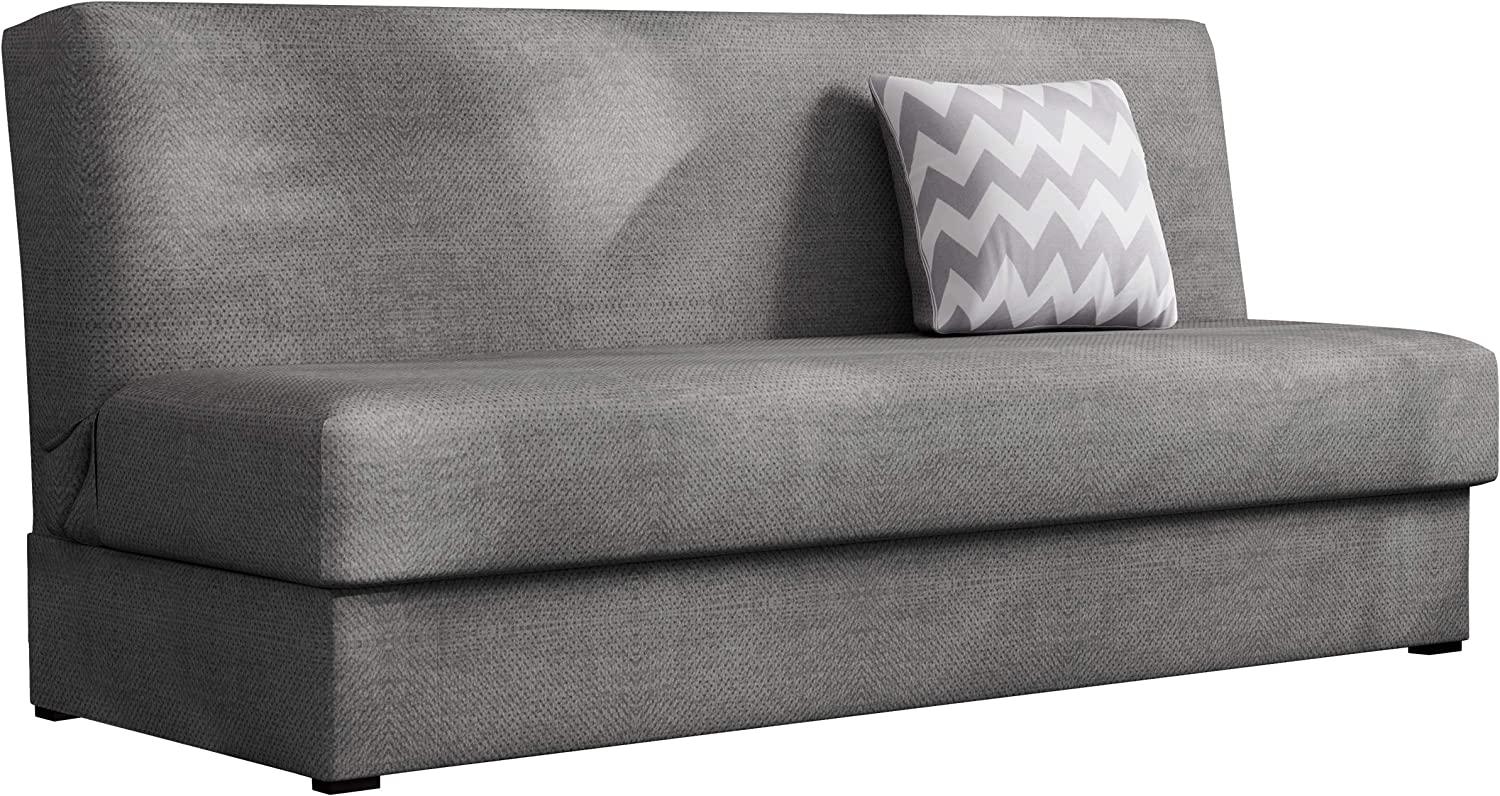 Schlafsofa Adela Mini, Farbe: Enjoy Zickzack Grau Bild 1