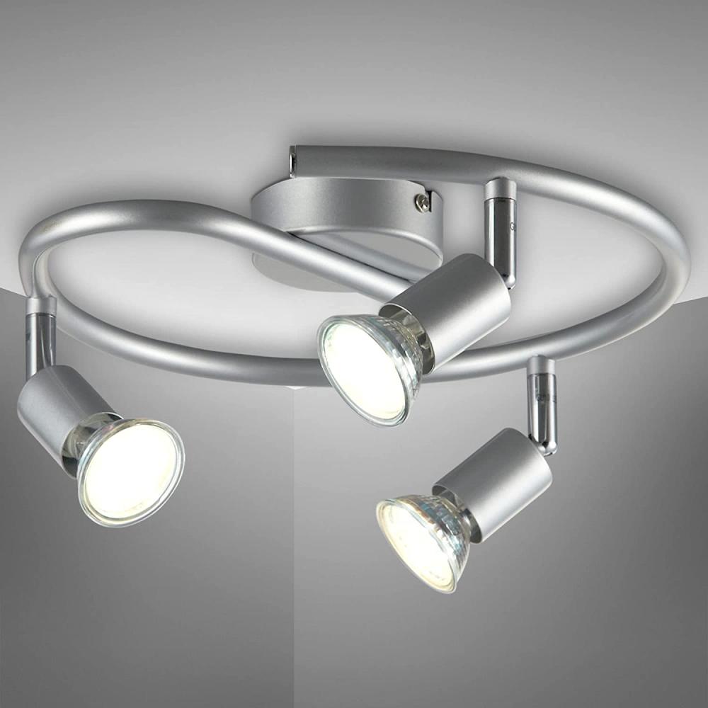 B.K.Licht Deckenleuchte 30-01-03S-T, LED wechselbar, 3000K - Warmweiß Bild 1