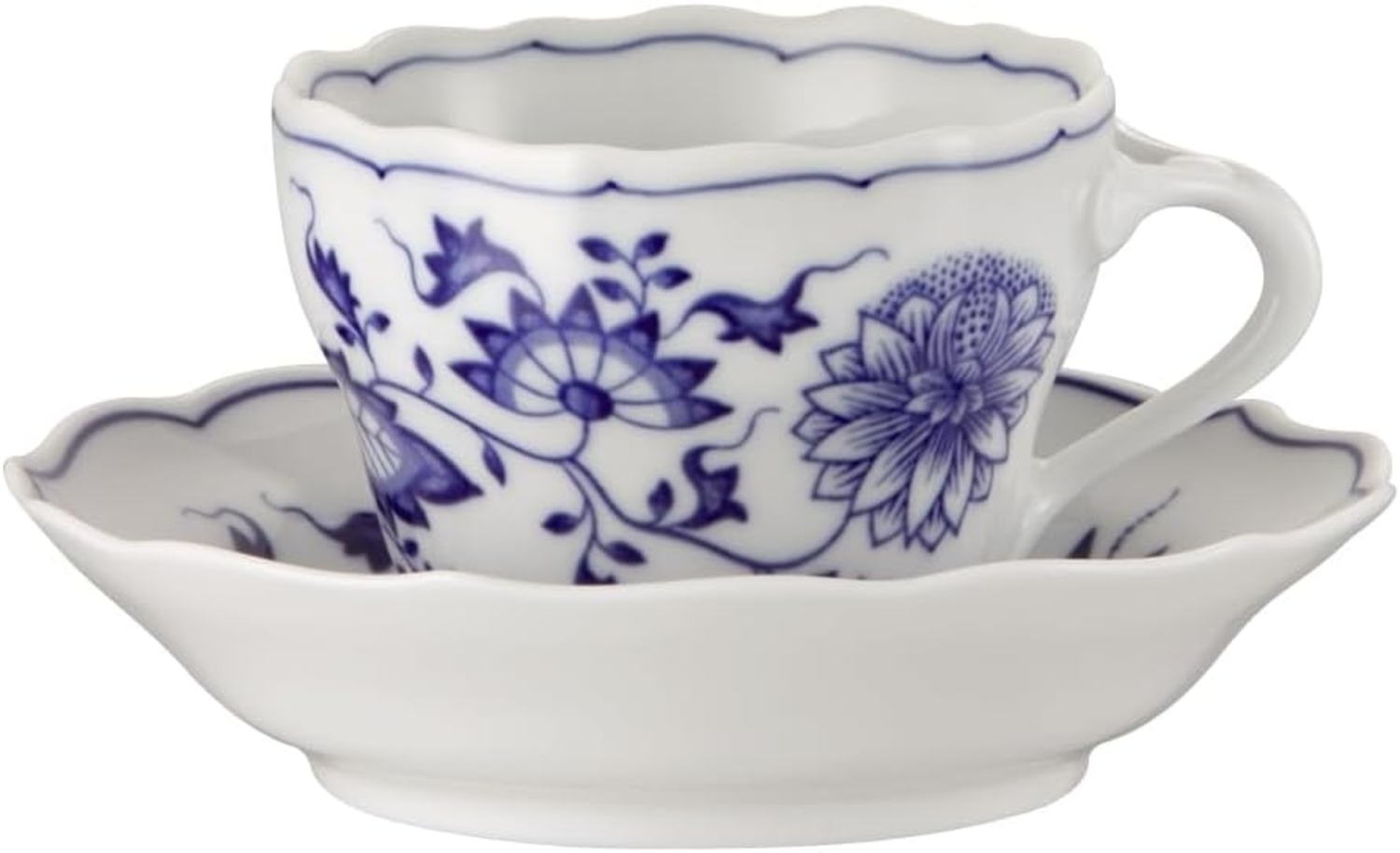 Hutschenreuther Blau Zwiebelmuster Kaffeetasse 2tlg. Bild 1