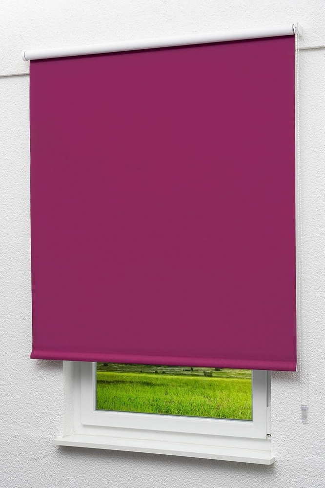 Lysel Outlet - Verdunkelungsrollo Dunkelmagenta, (B x H) 122.50cm x 190cm in violett/dunkelmagenta Bild 1